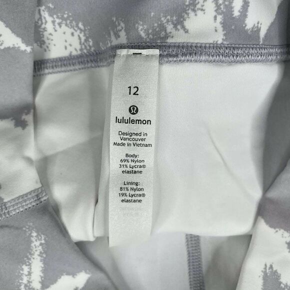 Lululemon Wunder Under High Rise Tight Luxtreme Flower Pop White Silver - Picture 5 of 14